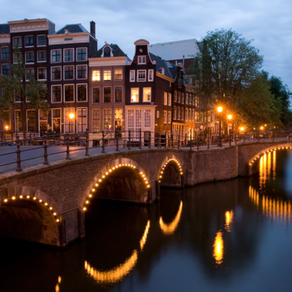 Keizersgracht Reguliers bridge in Amsterdam