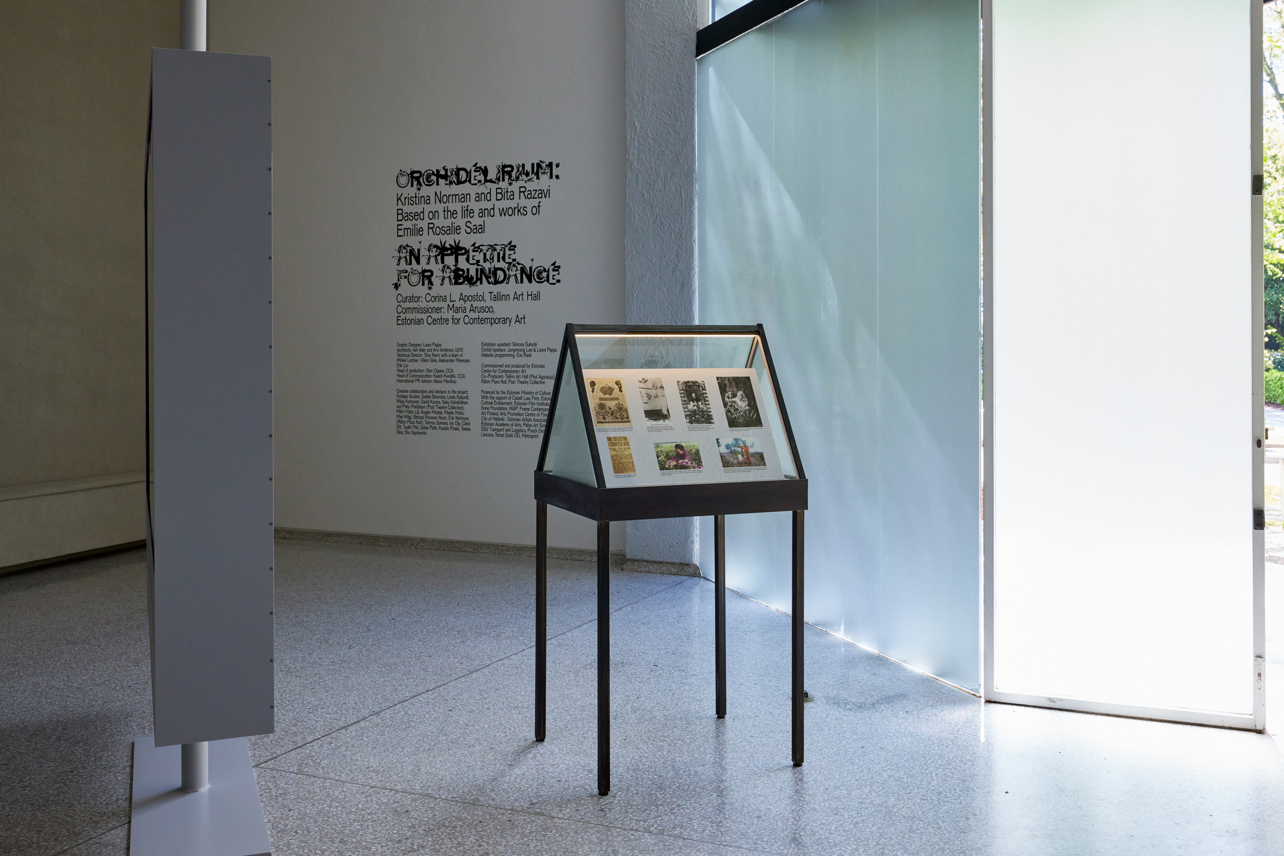 Installation image of an exhibition.